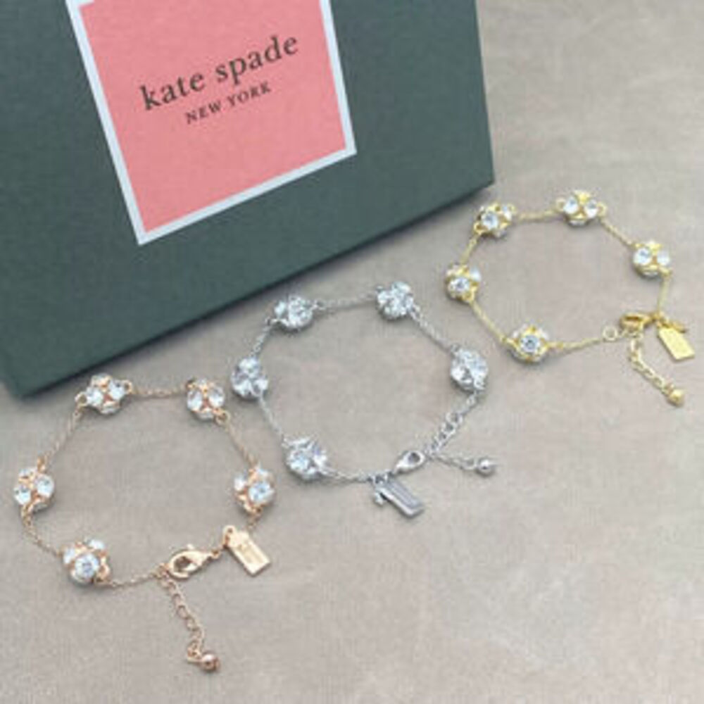 kate spade Gold Plated Crystal Ball Lady Bracelet